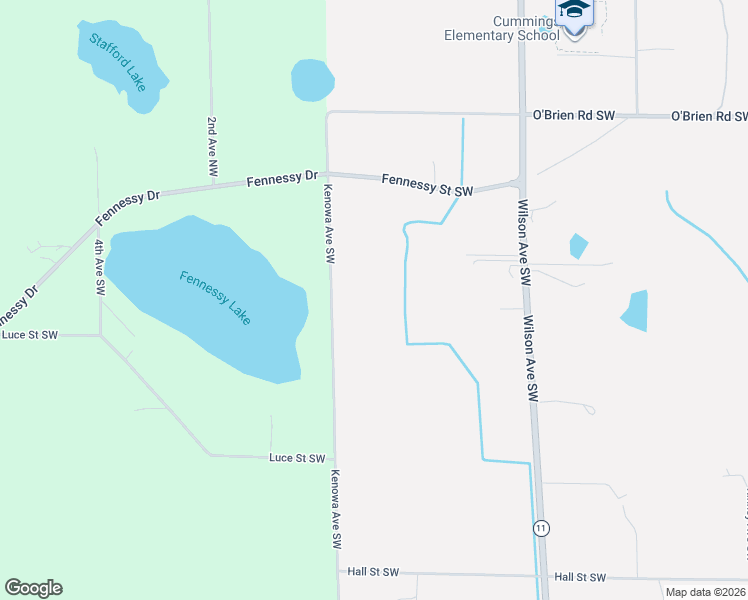 map of restaurants, bars, coffee shops, grocery stores, and more near 680 Kenowa Avenue Southwest in Grand Rapids