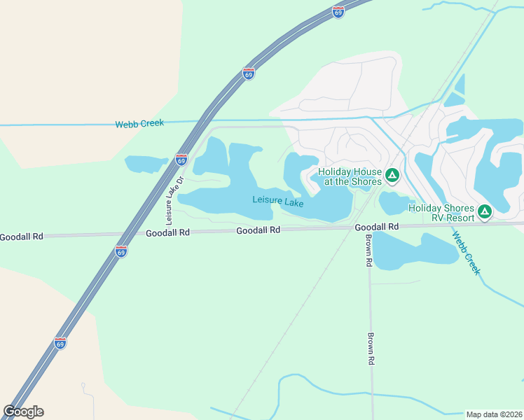 map of restaurants, bars, coffee shops, grocery stores, and more near 368 Leisure Lake Drive in Durand