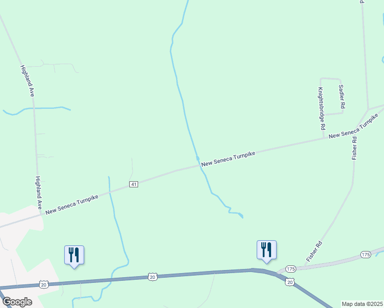 map of restaurants, bars, coffee shops, grocery stores, and more near 1503 New Seneca Turnpike in Skaneateles