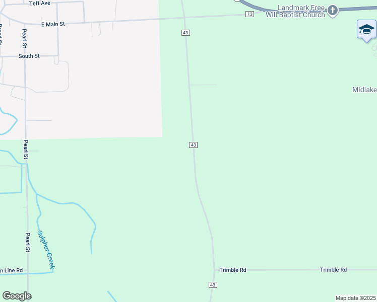 map of restaurants, bars, coffee shops, grocery stores, and more near 1650 County Road 43 in Clifton Springs