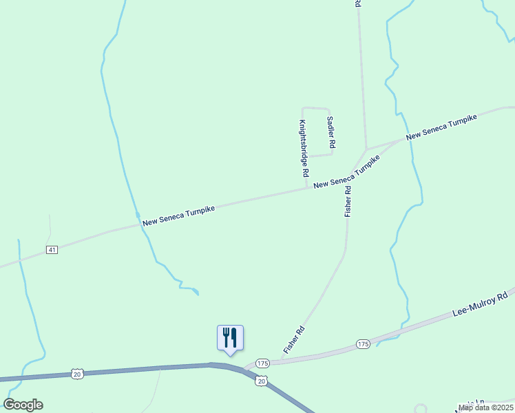 map of restaurants, bars, coffee shops, grocery stores, and more near 1632 New Seneca Turnpike in Skaneateles