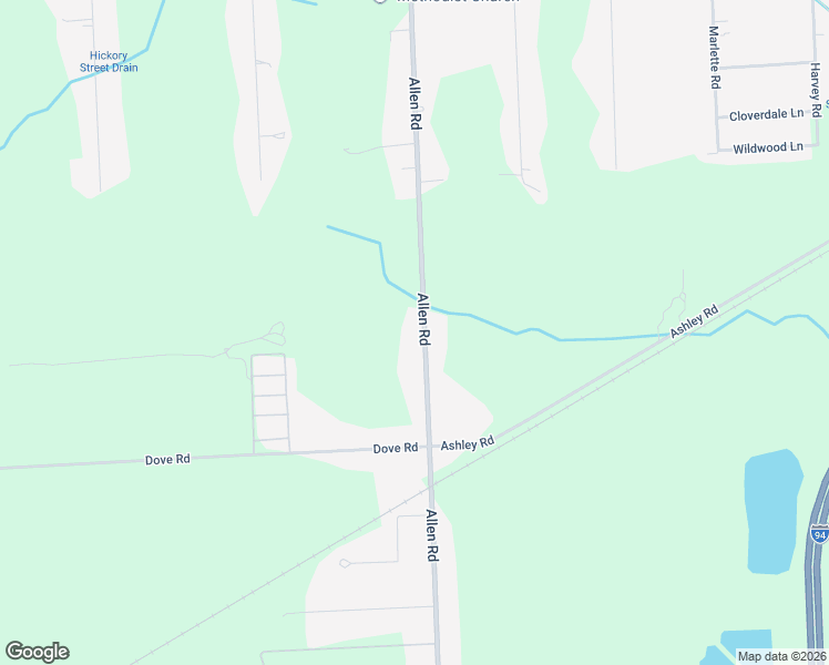 map of restaurants, bars, coffee shops, grocery stores, and more near 1605 Allen Road in Smiths Creek