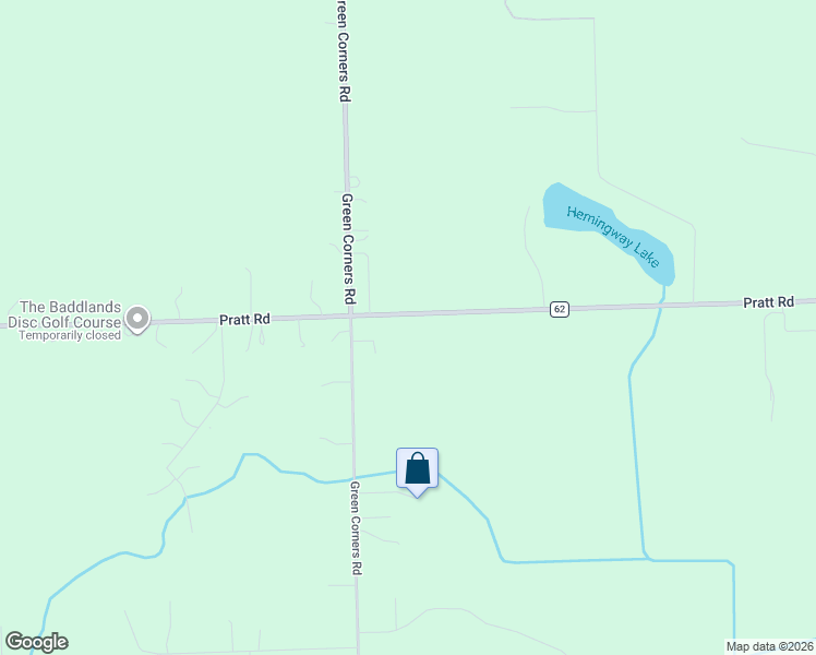 map of restaurants, bars, coffee shops, grocery stores, and more near 5176 Pratt Road in Metamora