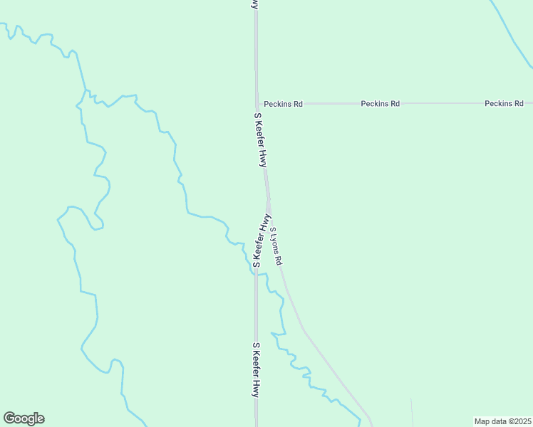 map of restaurants, bars, coffee shops, grocery stores, and more near 2392 S Keefer Hwy in Lyons