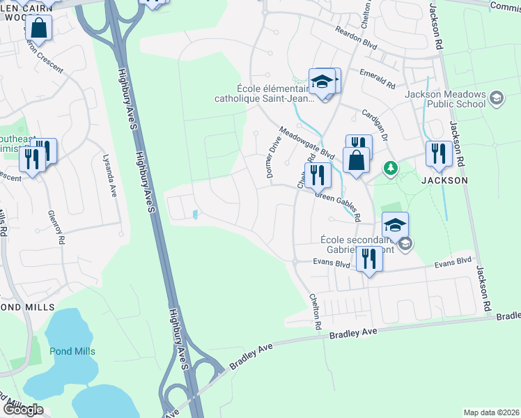 map of restaurants, bars, coffee shops, grocery stores, and more near in London