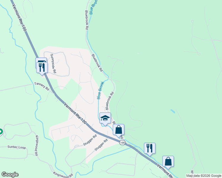map of restaurants, bars, coffee shops, grocery stores, and more near 45 Bluebrook Road in Dover