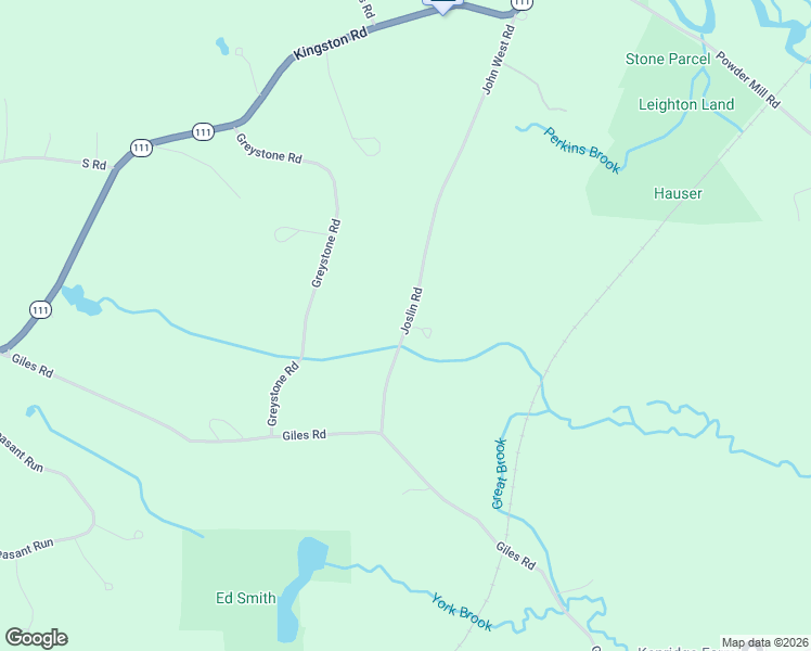 map of restaurants, bars, coffee shops, grocery stores, and more near 20 Joslin Road in Exeter