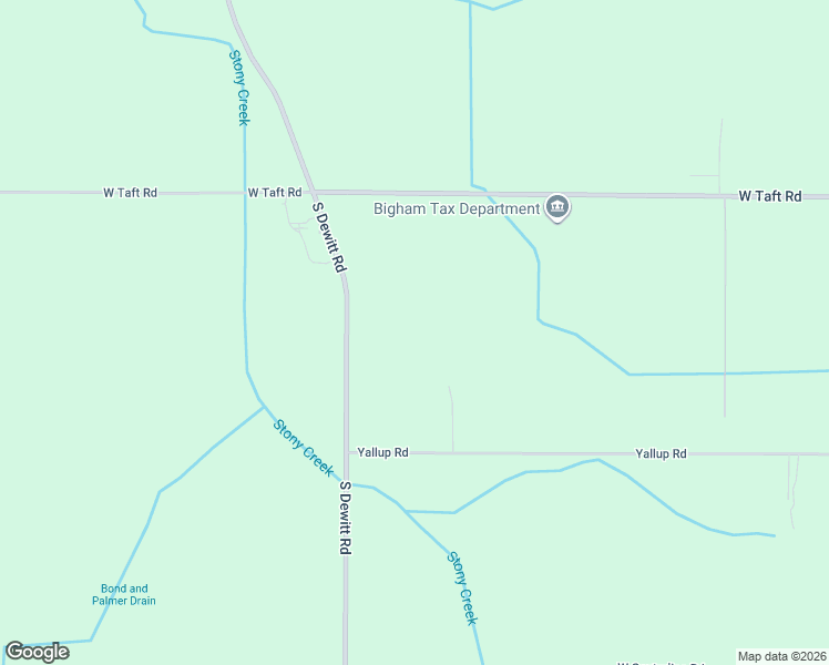 map of restaurants, bars, coffee shops, grocery stores, and more near 4275 South Dewitt Road in Saint Johns