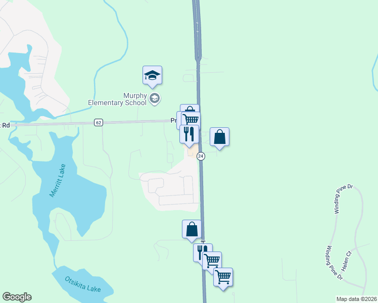 map of restaurants, bars, coffee shops, grocery stores, and more near 3562 South Lapeer Road in Metamora