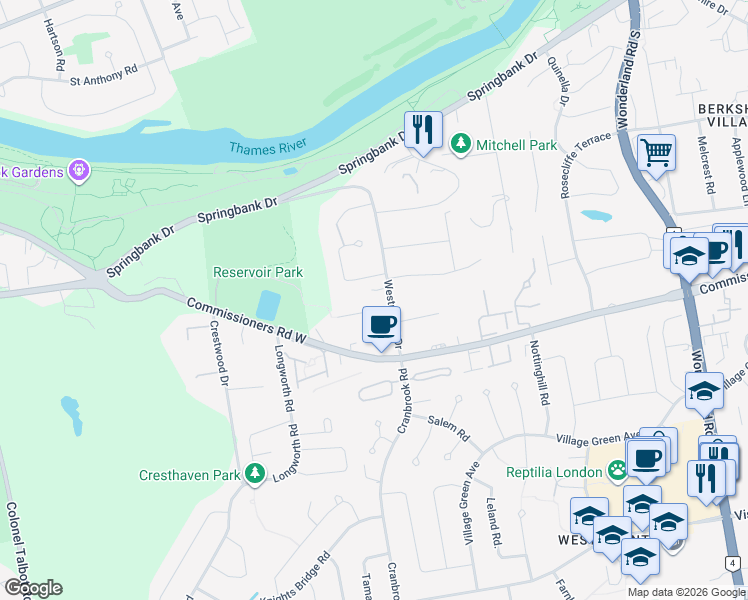 map of restaurants, bars, coffee shops, grocery stores, and more near 777 Haighton Road in London