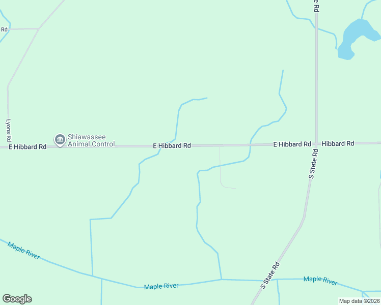 map of restaurants, bars, coffee shops, grocery stores, and more near 1932 East Hibbard Road in Owosso