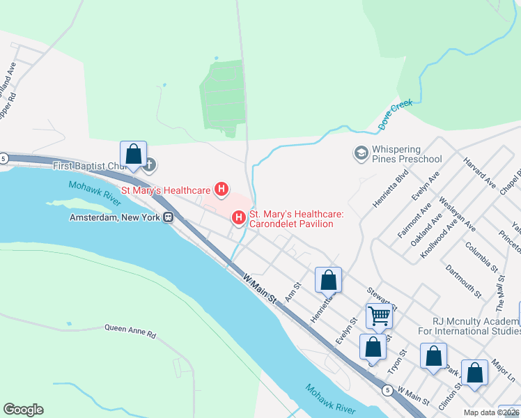 map of restaurants, bars, coffee shops, grocery stores, and more near 207 Steadwell Avenue in Amsterdam