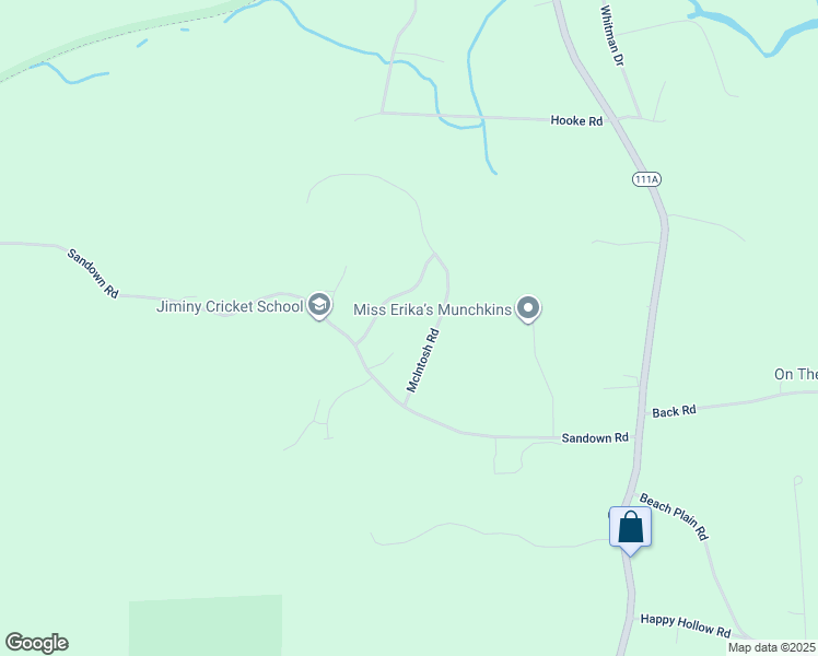 map of restaurants, bars, coffee shops, grocery stores, and more near 25 McIntosh Road in Danville