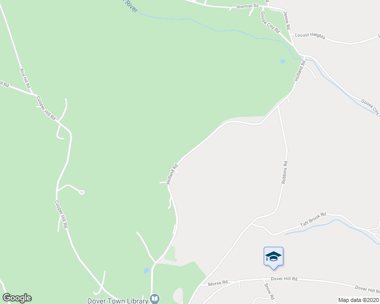 map of restaurants, bars, coffee shops, grocery stores, and more near 58 Holland Road in Dover