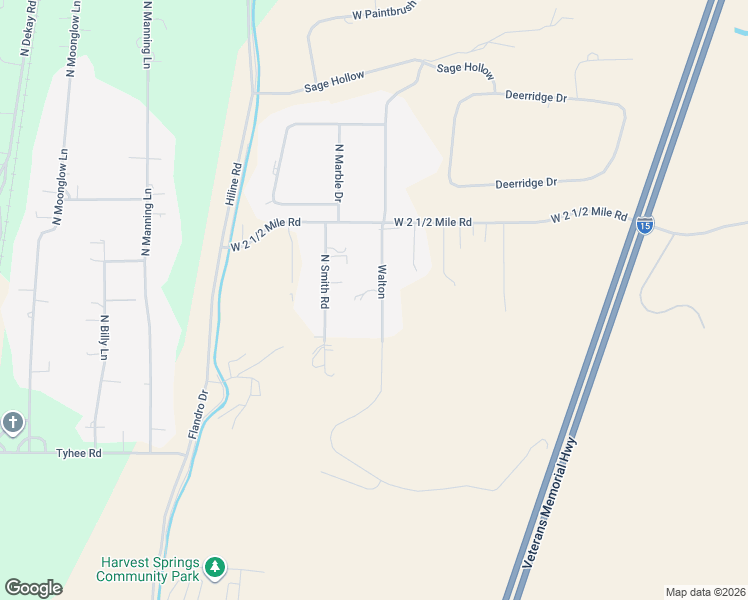 map of restaurants, bars, coffee shops, grocery stores, and more near 13280 N Walton Rd in Pocatello