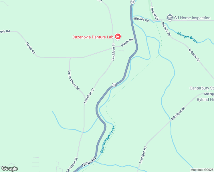 map of restaurants, bars, coffee shops, grocery stores, and more near 4772 Lincklaen Street in Cazenovia