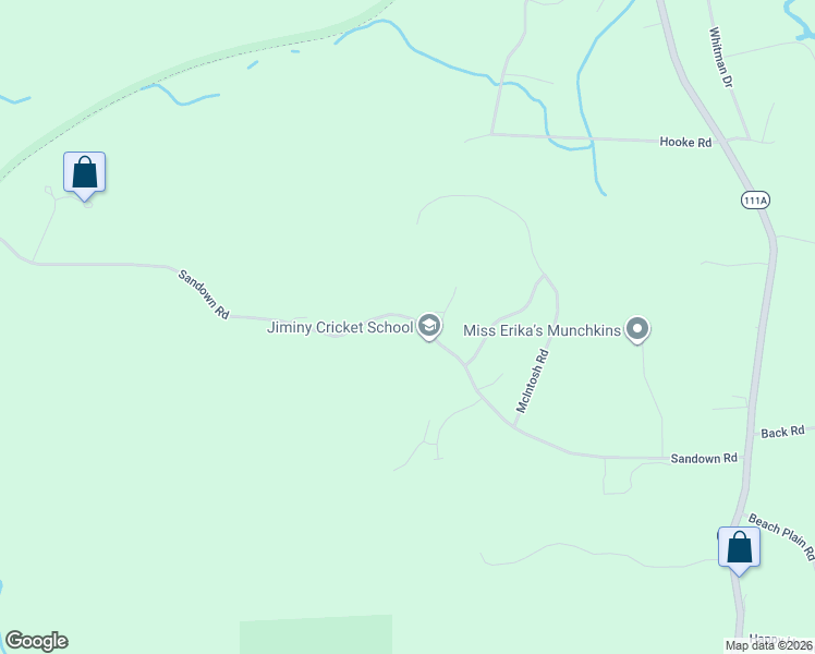 map of restaurants, bars, coffee shops, grocery stores, and more near 92-124 Sandown Road in Danville