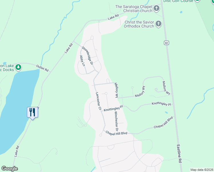 map of restaurants, bars, coffee shops, grocery stores, and more near 8 Saint Patrick Place in Ballston Lake