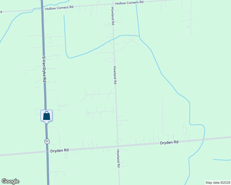 map of restaurants, bars, coffee shops, grocery stores, and more near 3752 Howland Rd in Almont