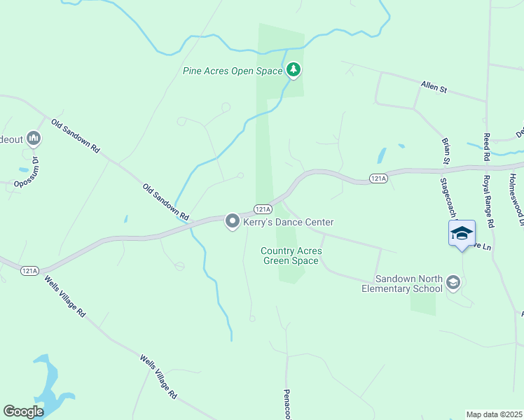 map of restaurants, bars, coffee shops, grocery stores, and more near Sandown Road in Sandown