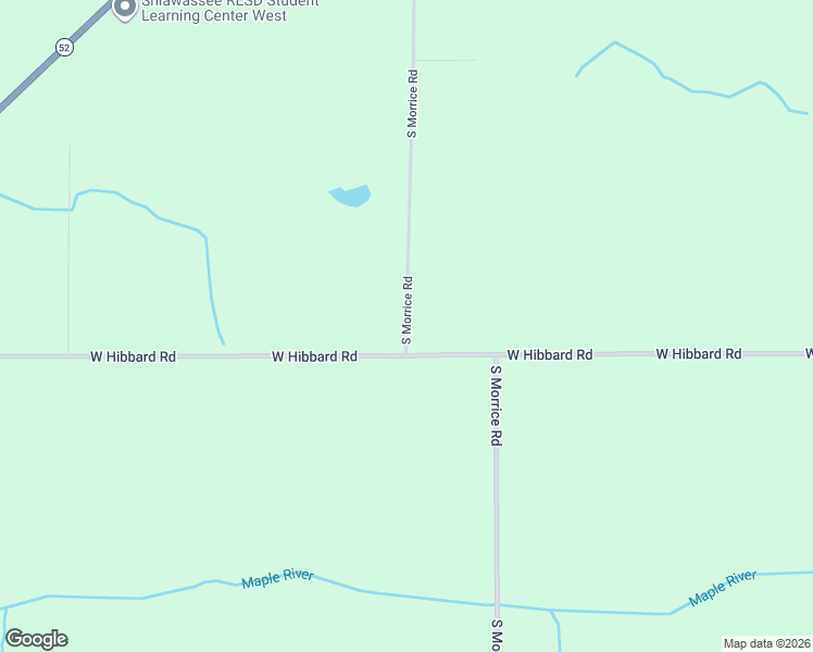 map of restaurants, bars, coffee shops, grocery stores, and more near 2950 South Morrice Road in Owosso