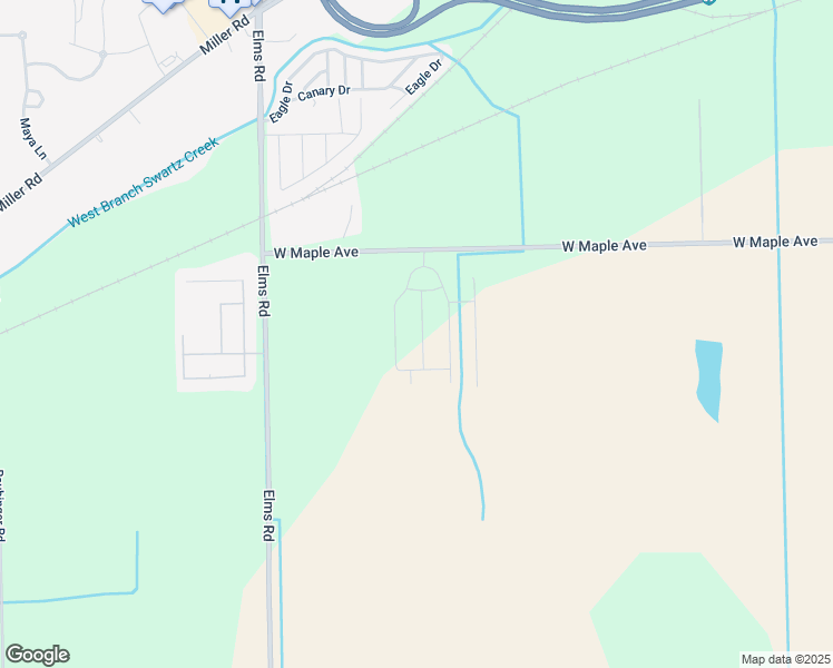 map of restaurants, bars, coffee shops, grocery stores, and more near 6215 Clubhouse Way in Swartz Creek