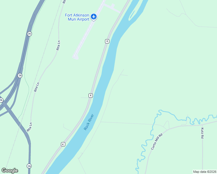 map of restaurants, bars, coffee shops, grocery stores, and more near N3151 Buena Vista Road in Fort Atkinson