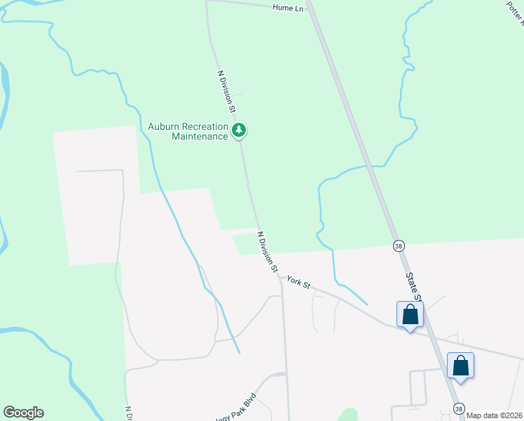 map of restaurants, bars, coffee shops, grocery stores, and more near 6960 North Division Street in Auburn