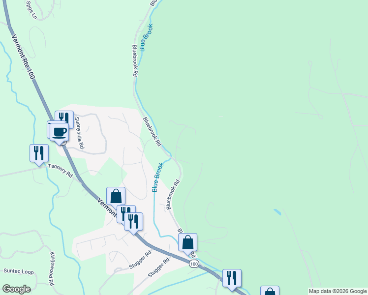 map of restaurants, bars, coffee shops, grocery stores, and more near 4 Someday Road in Dover