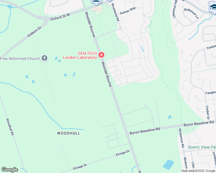 map of restaurants, bars, coffee shops, grocery stores, and more near 1473 Westdel Bourne in London
