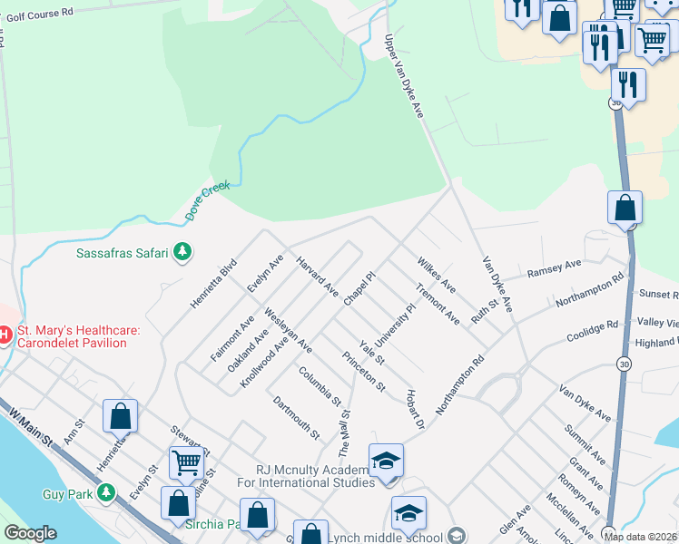 map of restaurants, bars, coffee shops, grocery stores, and more near 1 Sylvia Lane in Amsterdam