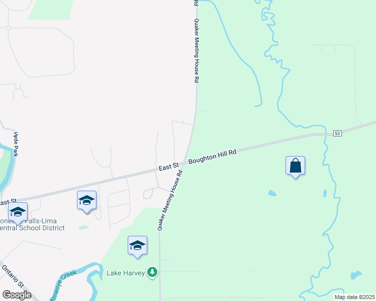 Quaker Meeting House Road, Honeoye Falls NY Walk Score