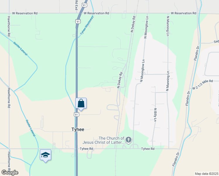 map of restaurants, bars, coffee shops, grocery stores, and more near 13393 North Dekay Road in Pocatello