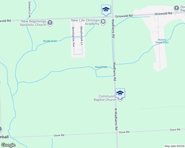 map of restaurants, bars, coffee shops, grocery stores, and more near 1731 Wadhams Road in Smiths Creek