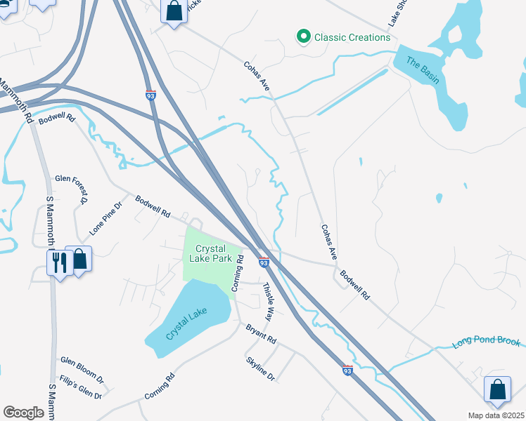 map of restaurants, bars, coffee shops, grocery stores, and more near 61 Marathon Way in Manchester