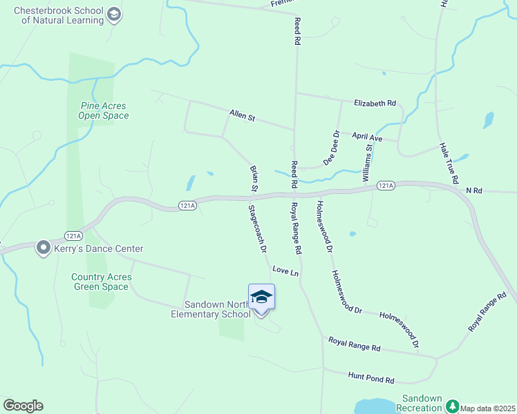 2 Stagecoach Road, Sandown NH Walk Score