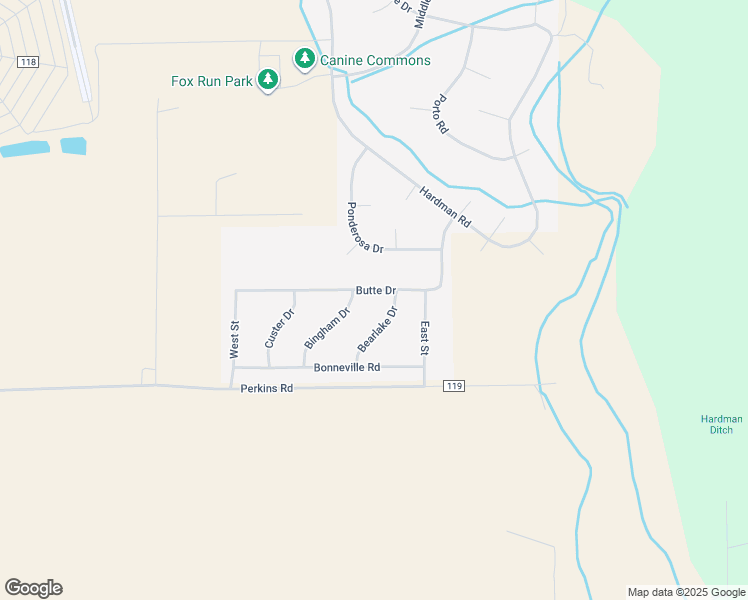 map of restaurants, bars, coffee shops, grocery stores, and more near Butte Drive in Star Valley Ranch