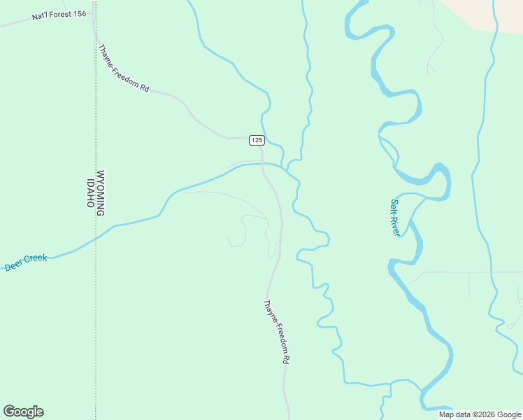 map of restaurants, bars, coffee shops, grocery stores, and more near 3541 County Road 125 in Thayne