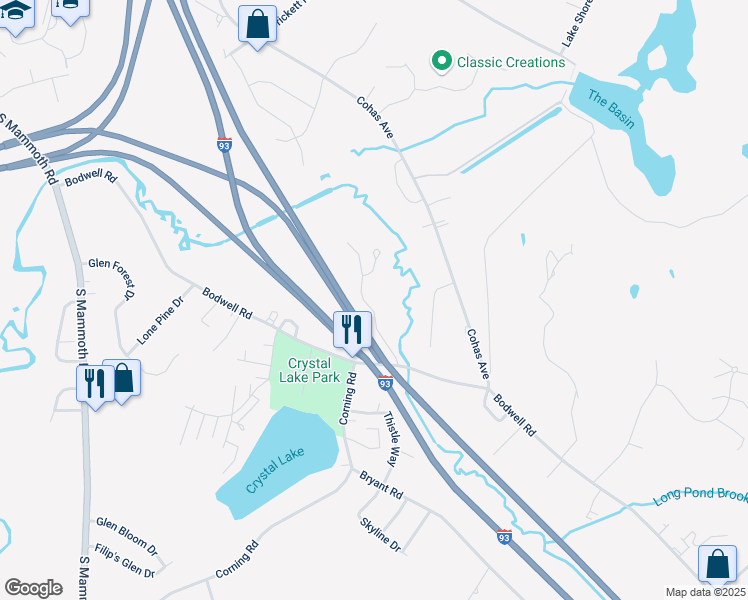 map of restaurants, bars, coffee shops, grocery stores, and more near 81 Marathon Way in Manchester