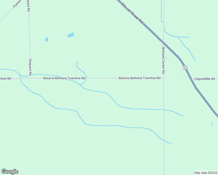 map of restaurants, bars, coffee shops, grocery stores, and more near 5256 Batavia Bethany Townline Road in East Bethany