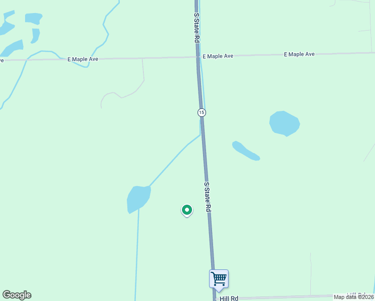 map of restaurants, bars, coffee shops, grocery stores, and more near 5216 South State Road in Goodrich