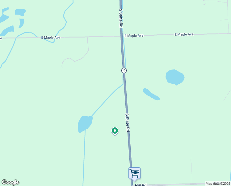 map of restaurants, bars, coffee shops, grocery stores, and more near 5216 South State Road in Goodrich