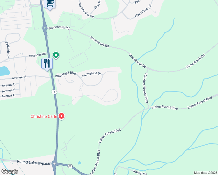 map of restaurants, bars, coffee shops, grocery stores, and more near 122 Woodfield Boulevard in Mechanicville