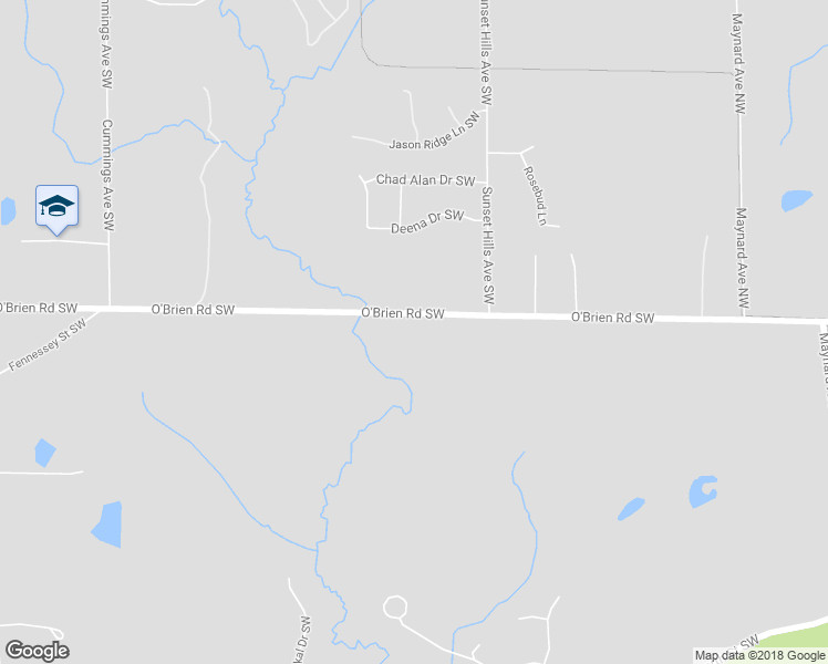 map of restaurants, bars, coffee shops, grocery stores, and more near 3716 O'Brien Road Southwest in Grand Rapids