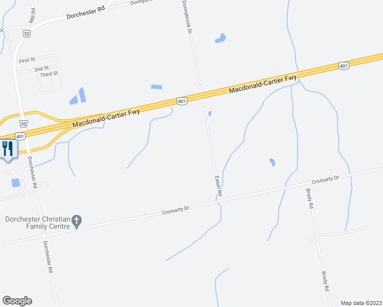 map of restaurants, bars, coffee shops, grocery stores, and more near 3431 Eaton Road in Middlesex County