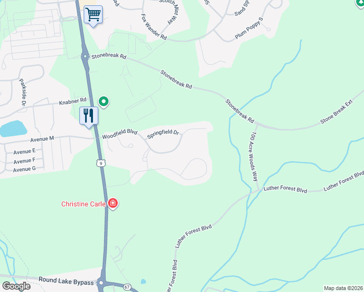 map of restaurants, bars, coffee shops, grocery stores, and more near 122 Woodfield Boulevard in Mechanicville