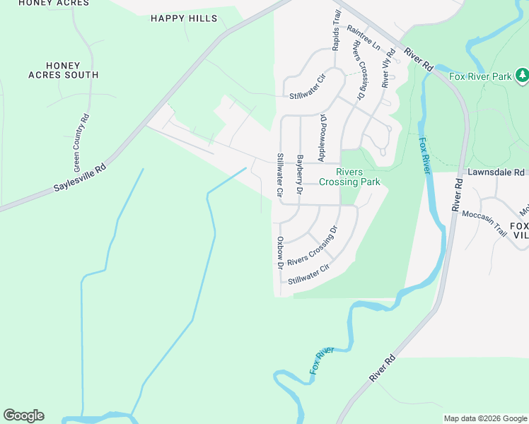 map of restaurants, bars, coffee shops, grocery stores, and more near 3836 Bayberry Drive in Waukesha