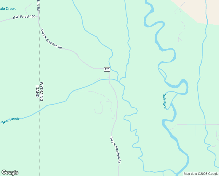 map of restaurants, bars, coffee shops, grocery stores, and more near 3541 County Road 125 in Thayne