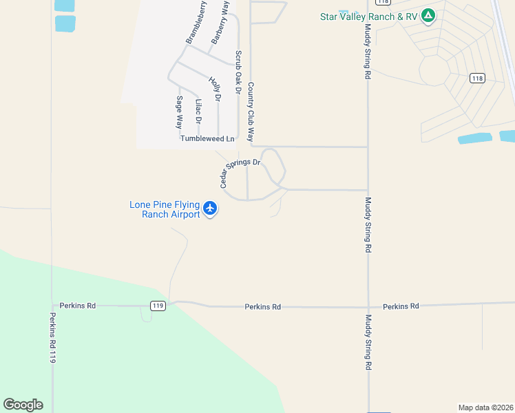 map of restaurants, bars, coffee shops, grocery stores, and more near Cedar Springs Drive in Thayne