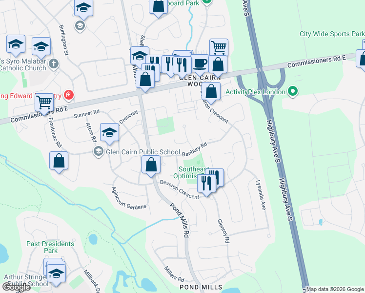 map of restaurants, bars, coffee shops, grocery stores, and more near 38 Heath Place in London